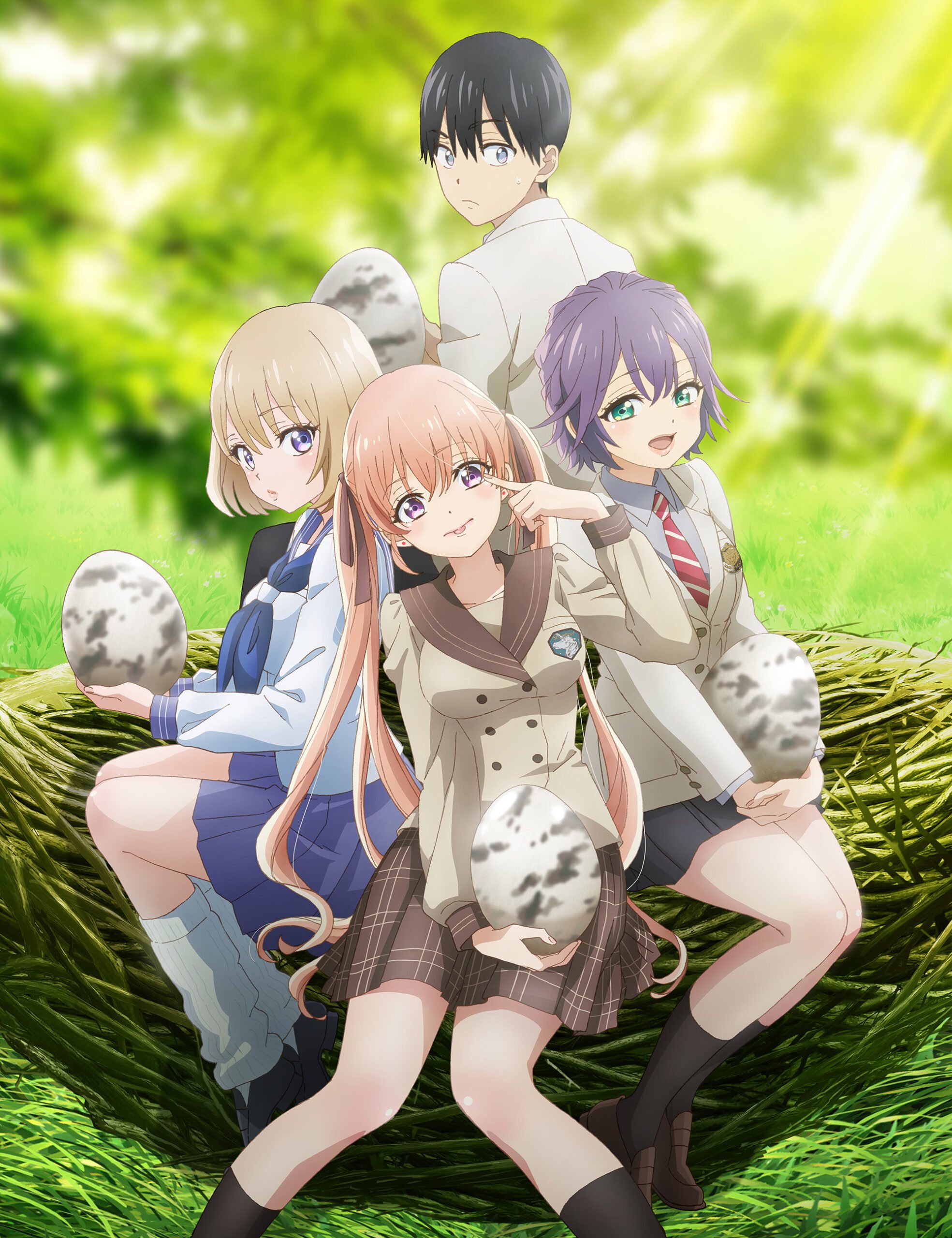 romcom anime april 2022 a couple cuckoos key visual spring