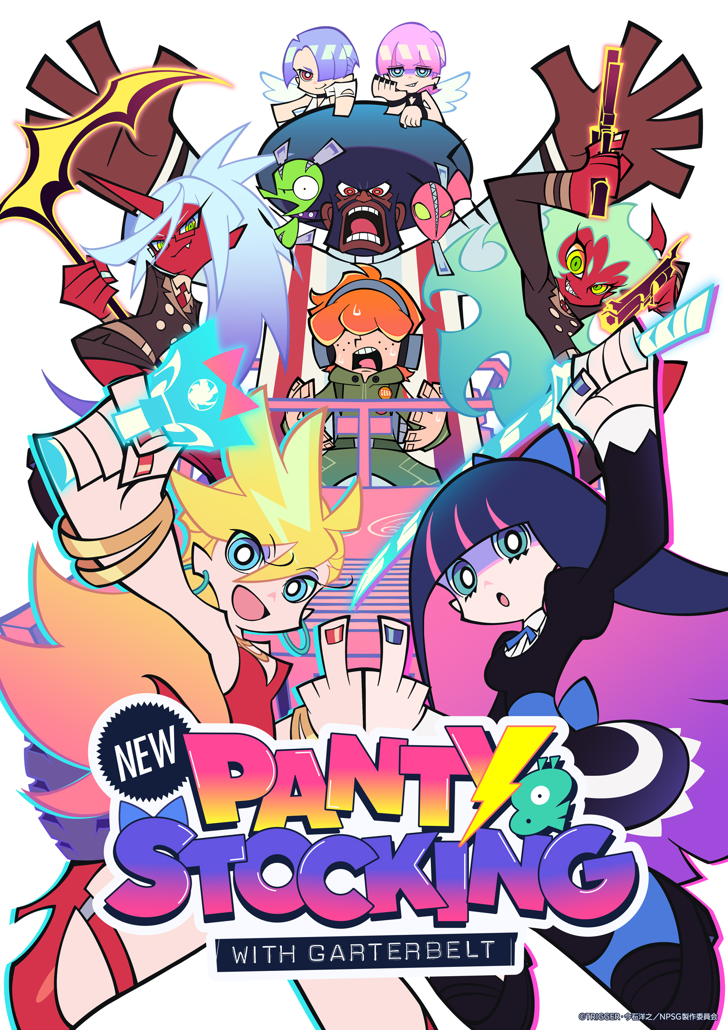 New Panty & Stocking With Garterbelt Anime Key Visual