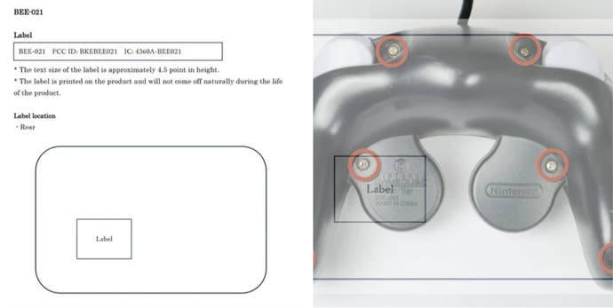 GameCube controller and FCC filing.