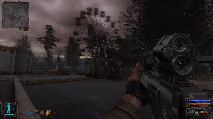 A ferris wheel in Stalker: Shadow of Chernobyl.