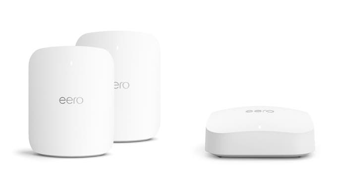 left: eero max 7. right: eero pro 6e