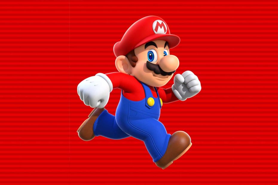 Mario in Super Mario Run for iOS and Android devices