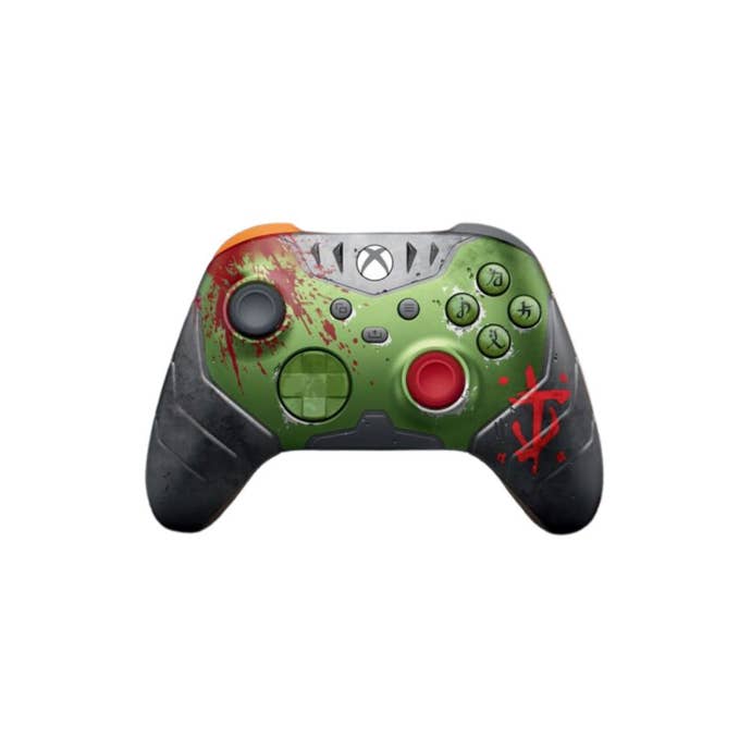 Xbox Wireless Controller – DOOM: The Dark Ages Limited Edition on a white background
