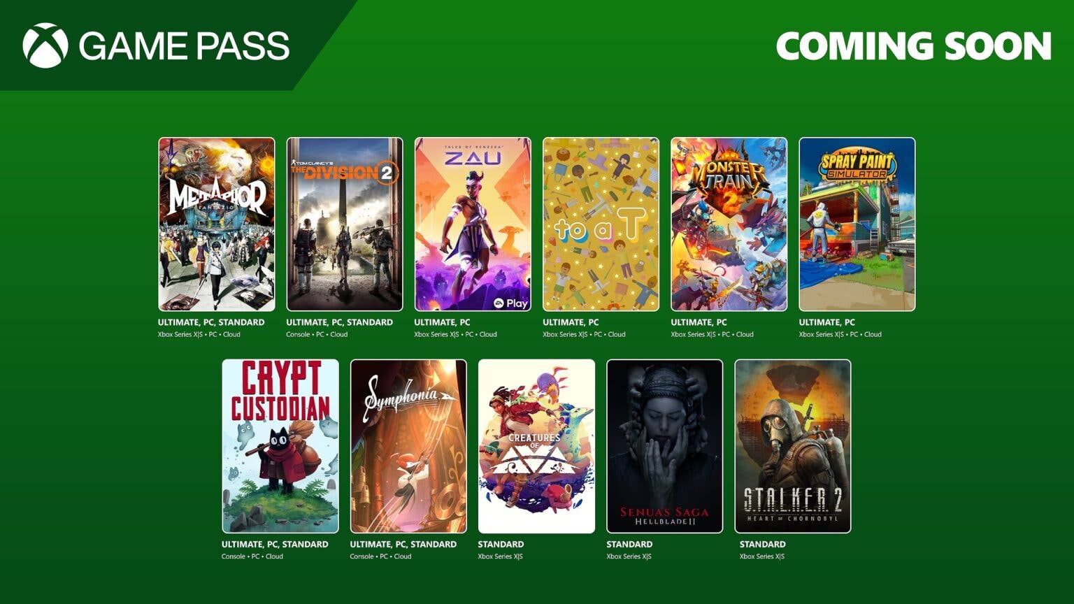 May Game Pass titles