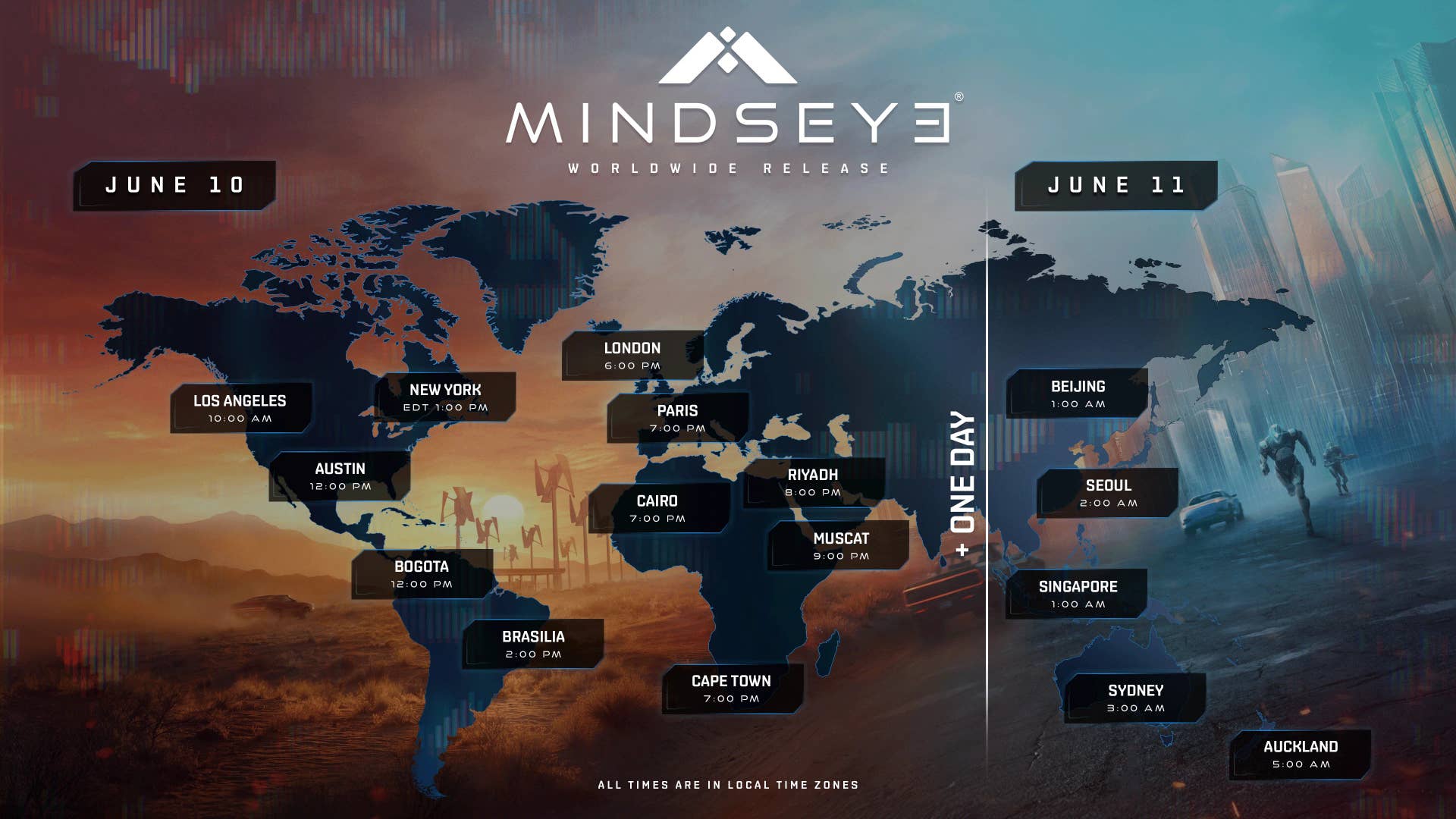MindsEye release times