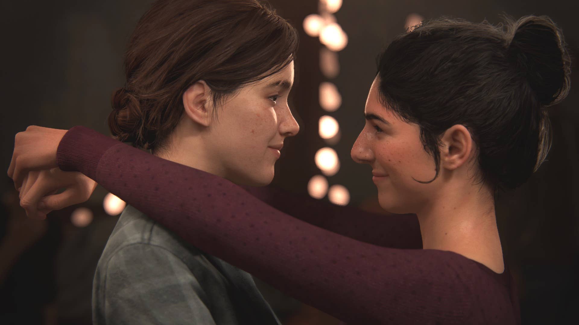 Ellie and Dina dance in The Last of Us Part 2.