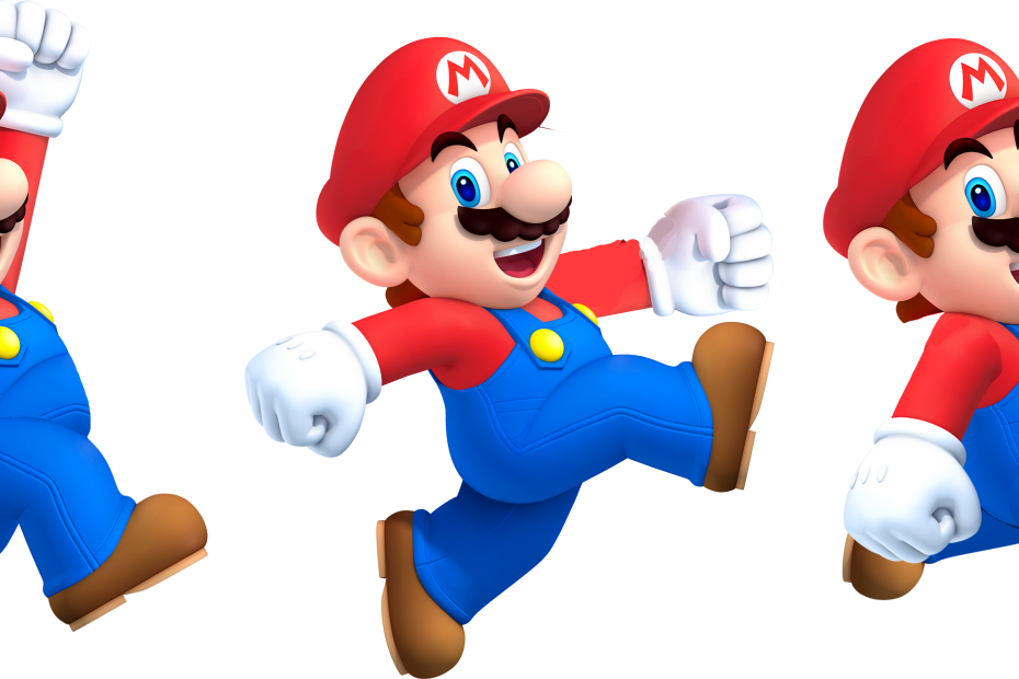 Artwork of Mario in iOS and Android game, Super Mario Run
