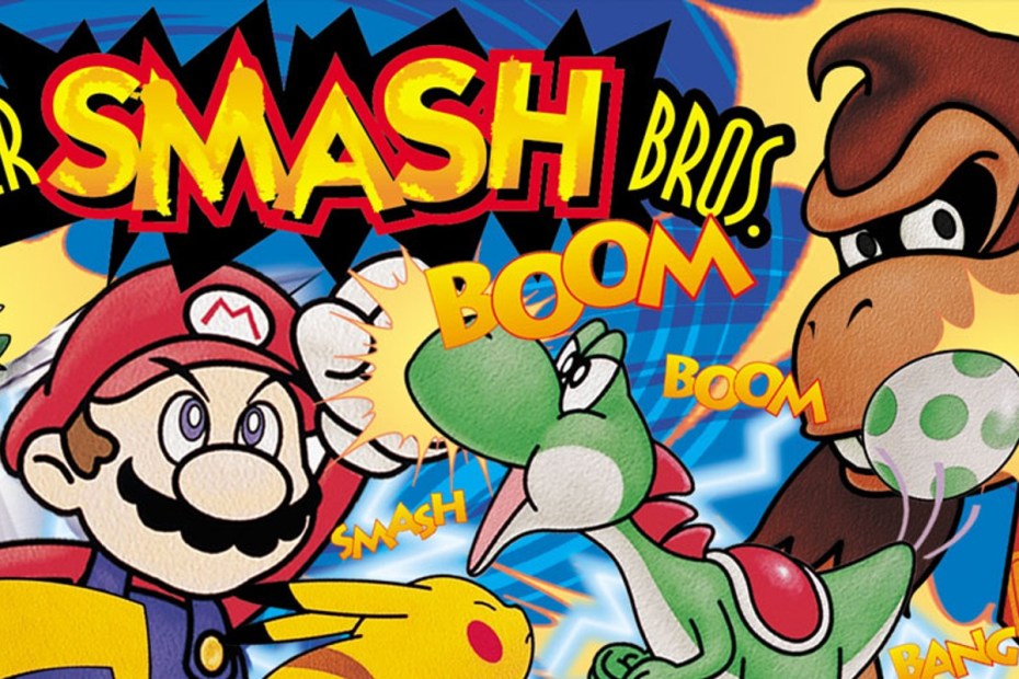 official artwork for Super Smash Bros on N64