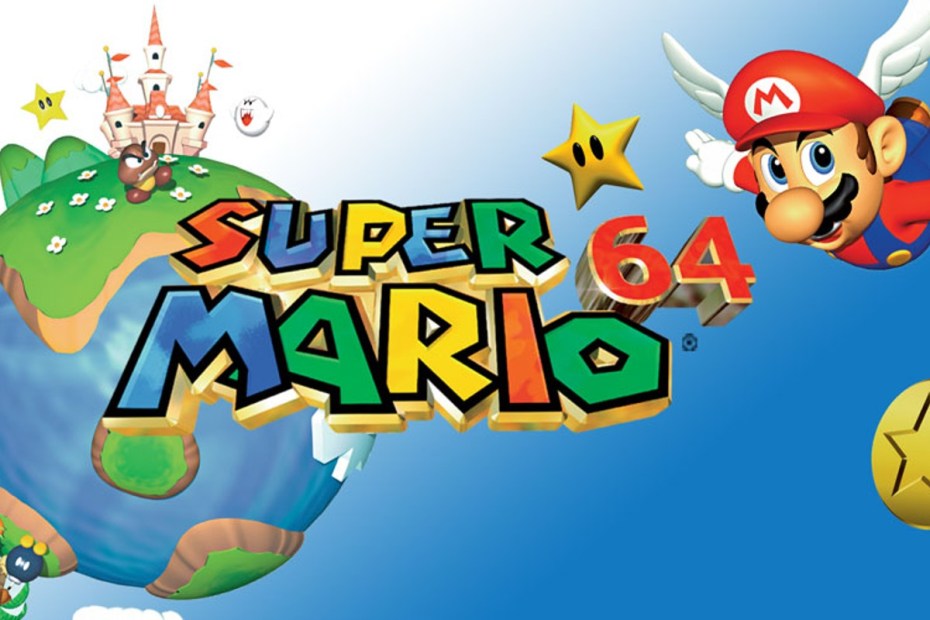 art-work for the 1996 release of Super Mario 64
