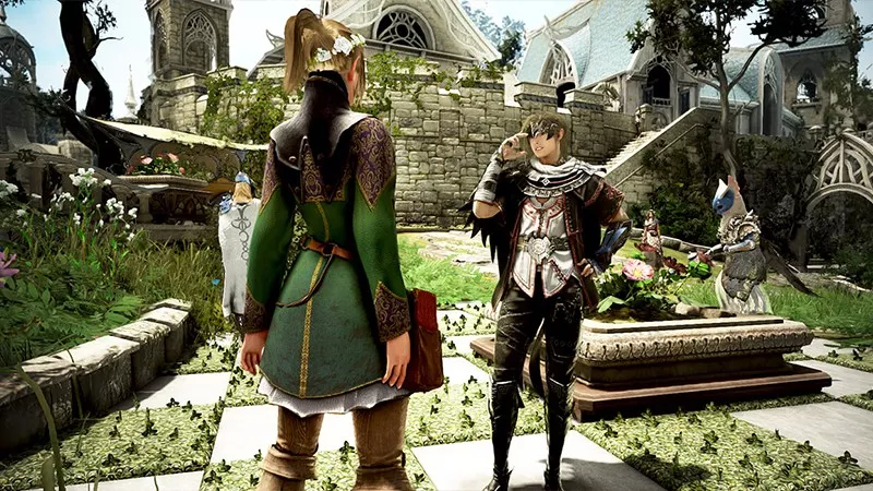 In-game conversation scenes