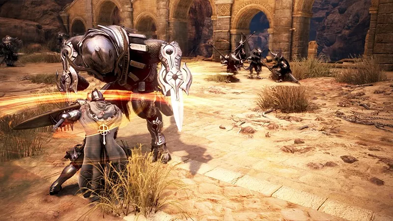 An example of a battle scene