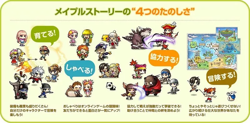 4 feature explanation screens