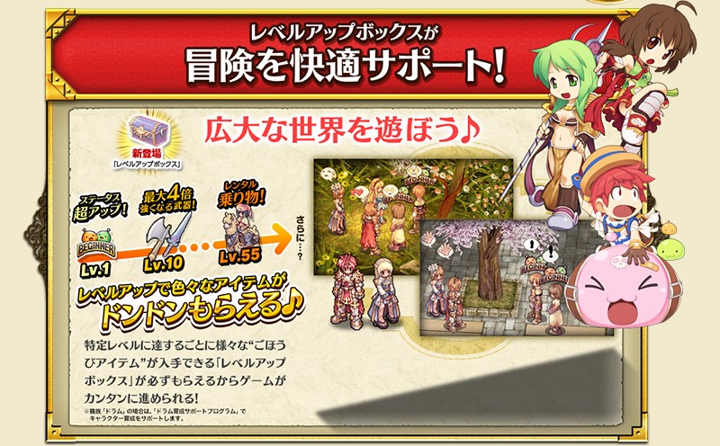 Level up box explanation image